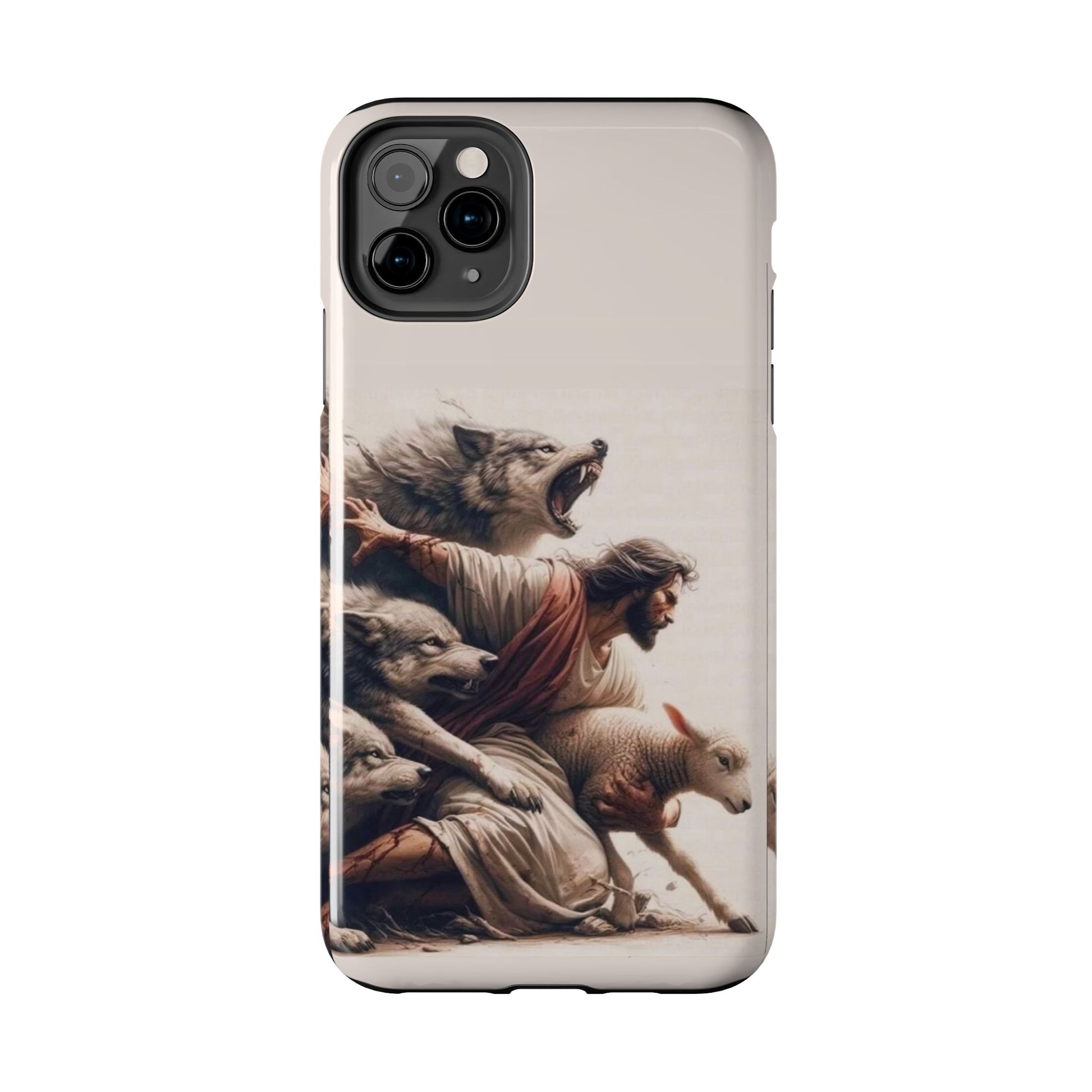 Jesus x Wolves Christian Themed Tough Phone Cases for Iphones & Samsung Phones