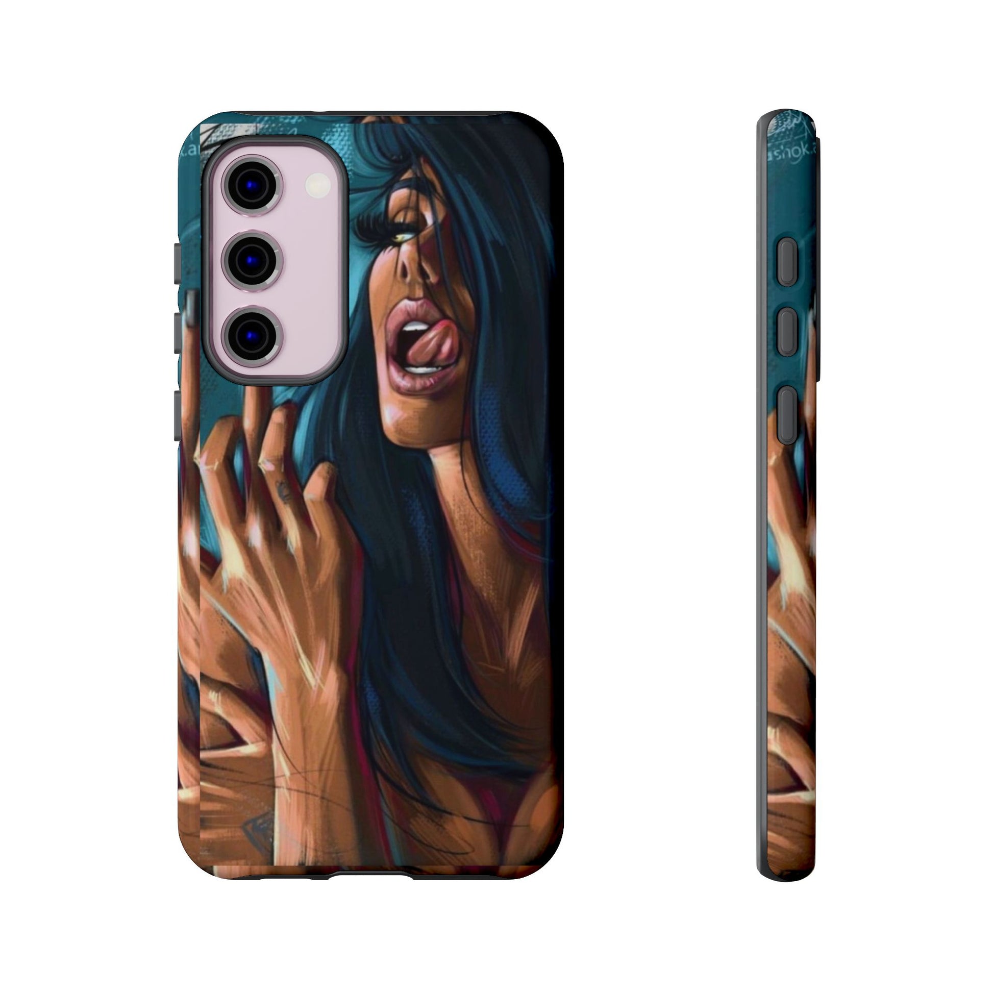 Tough Girl Theme Urban Design Cases for iPhones, Samsung, and Pixel