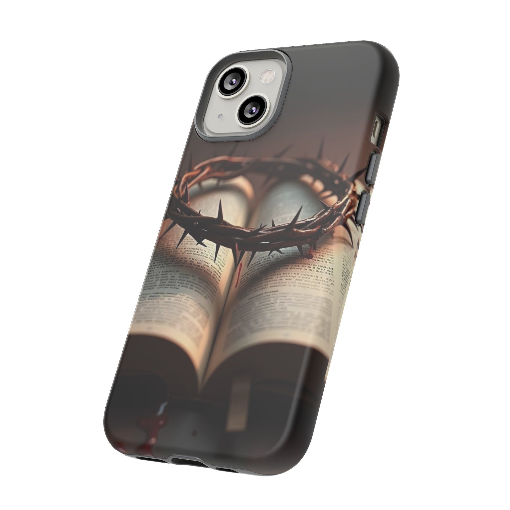 Crown of Thorns and Bible Christian Tough Cases for iPhones, Samsung, and Pixel