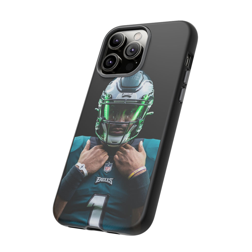 Eagles Football Jalen Hurts Tough Cases for iPhones, Samsung, and Pixel