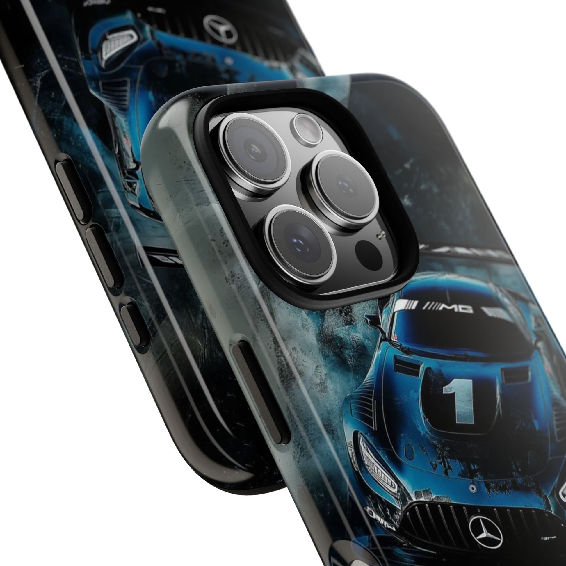 Mercedes AMG Racing Car Tough Cases for iPhones, Samsung, and Pixel
