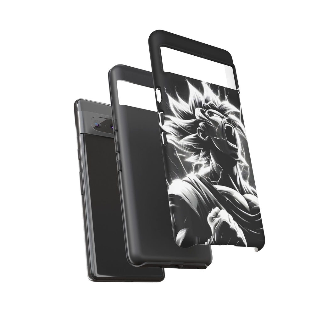 Anime Saiyan Rage Dragon ball Z Tough Cases for iPhones, Samsung, and Pixel
