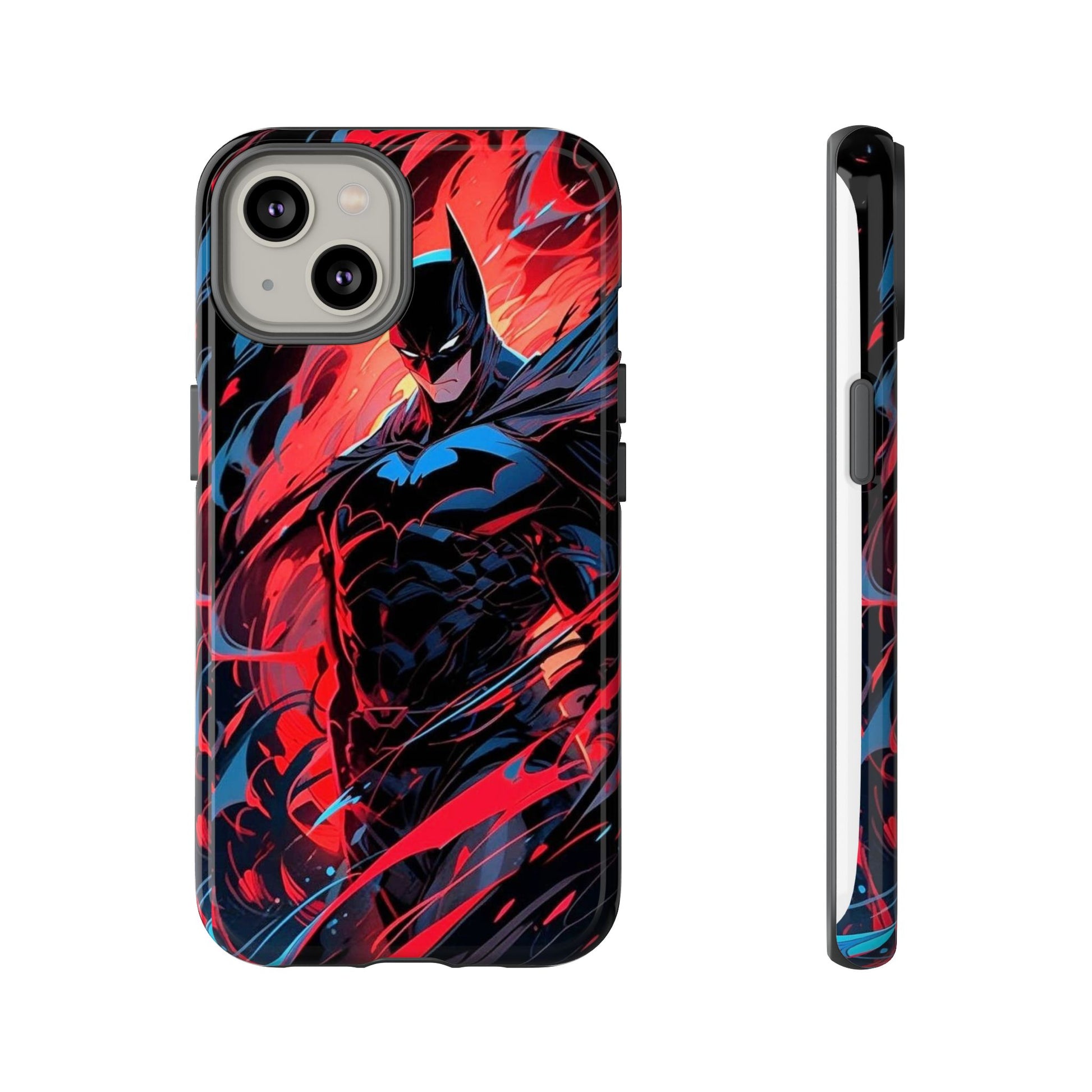 The Dark Knight Batman Art Tough Cases for iPhones, Samsung, and Pixel