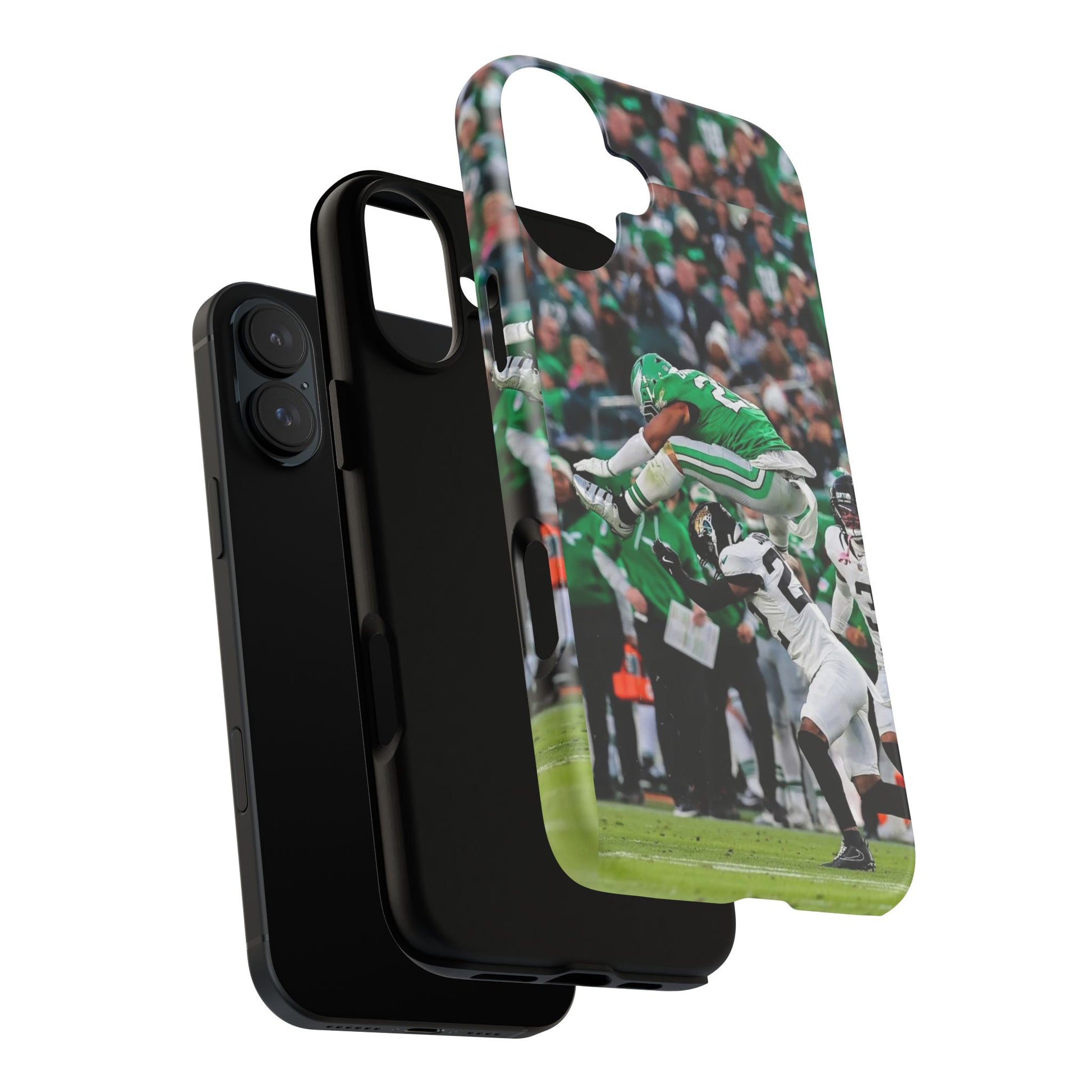 Saquon Barkley The Huddle Eagles Football Tough Cases for iPhones, Samsung, and Pixel