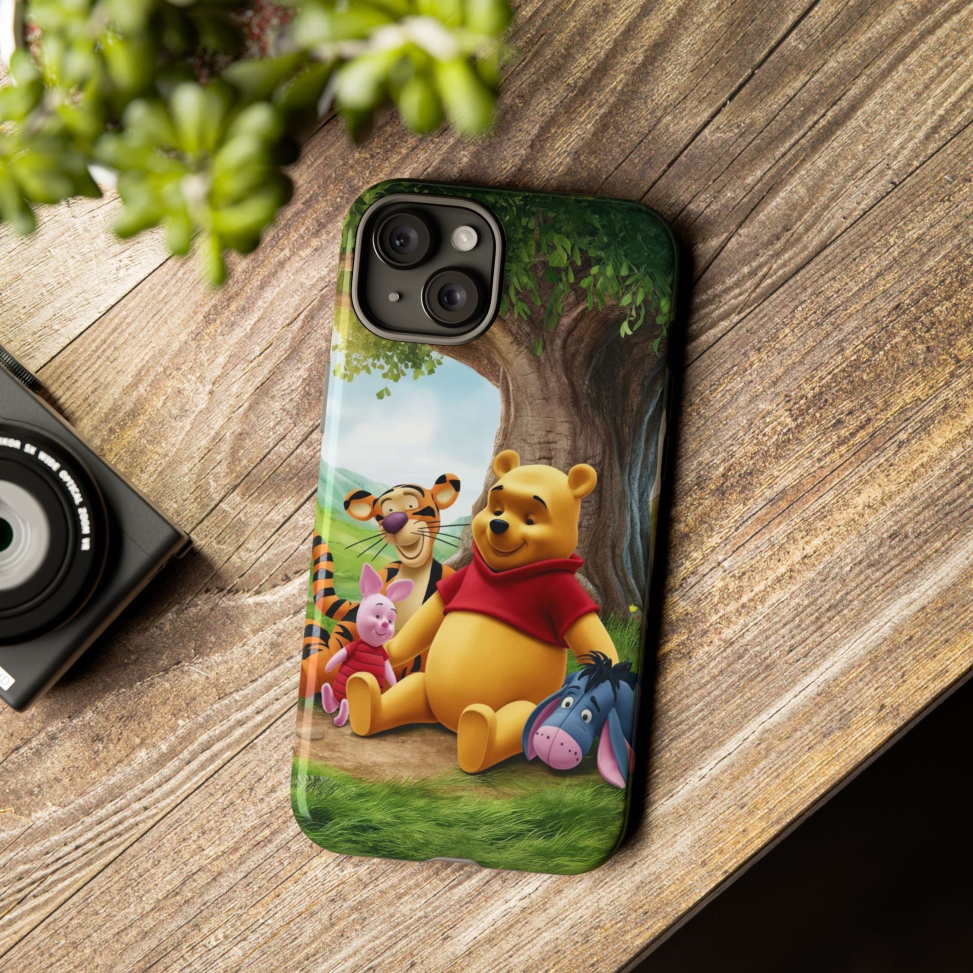 Cute Pooh Bear Phone Case, Tough Cases, Disney Phone for iPhones, Samsung, and Pixel