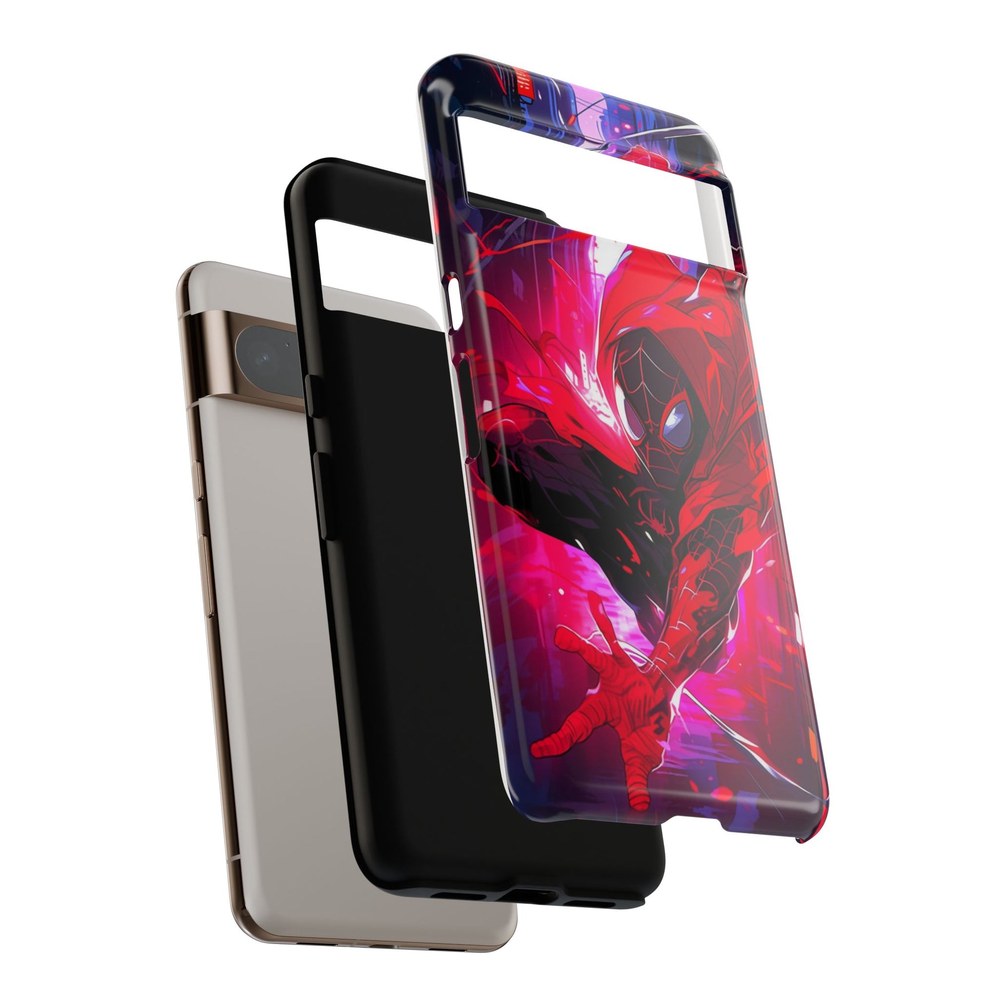 Miles Morales Spiderman Phone Case, Tough Cases for iPhones, Samsung, and Pixel