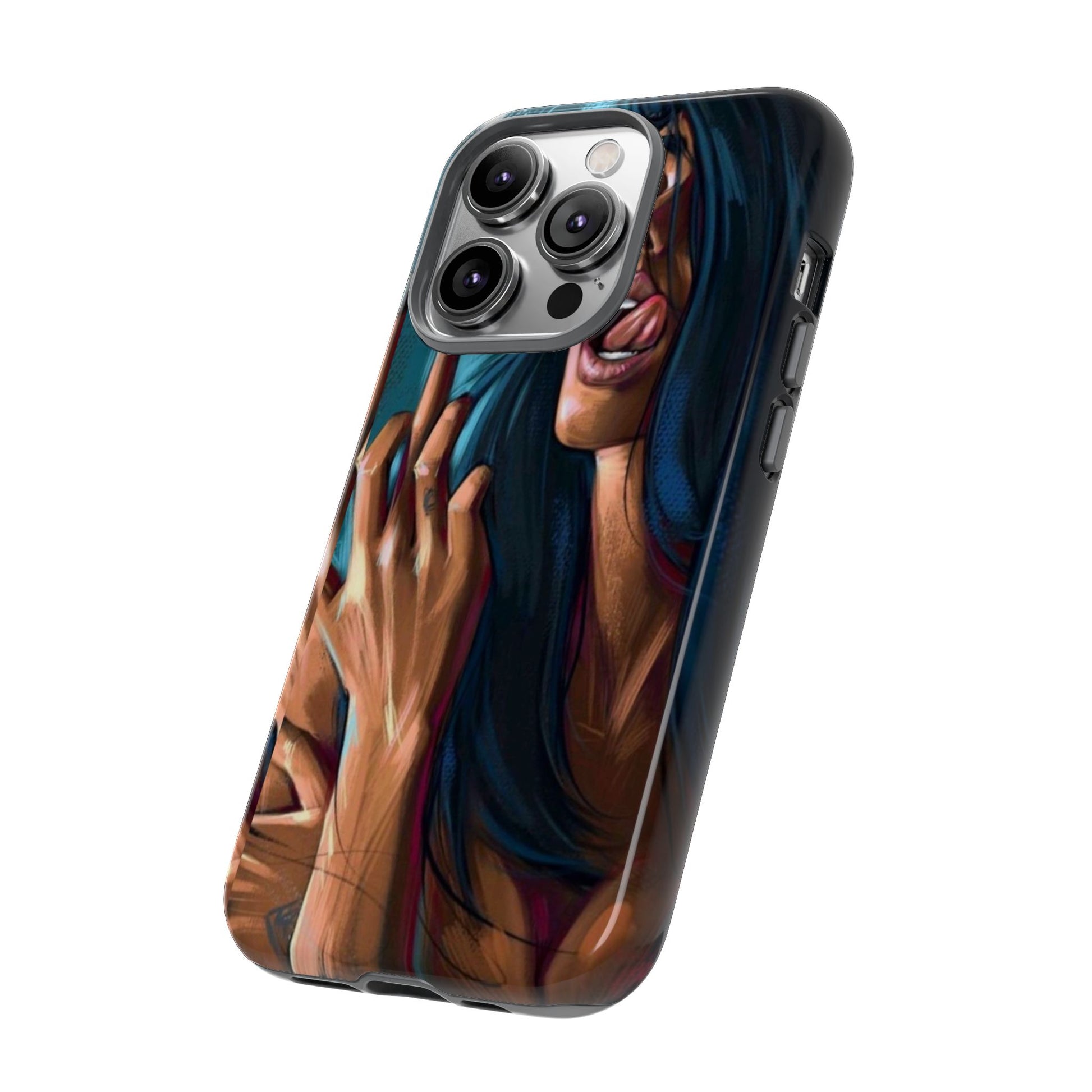 Tough Girl Theme Urban Design Cases for iPhones, Samsung, and Pixel
